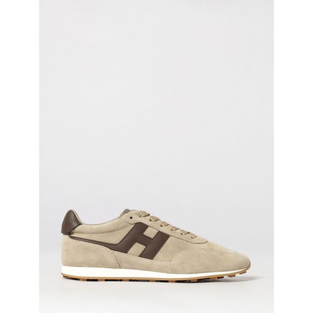 Hogan Men H699 Hogan Sneakers In Calfskin And Suede With Notched Sole